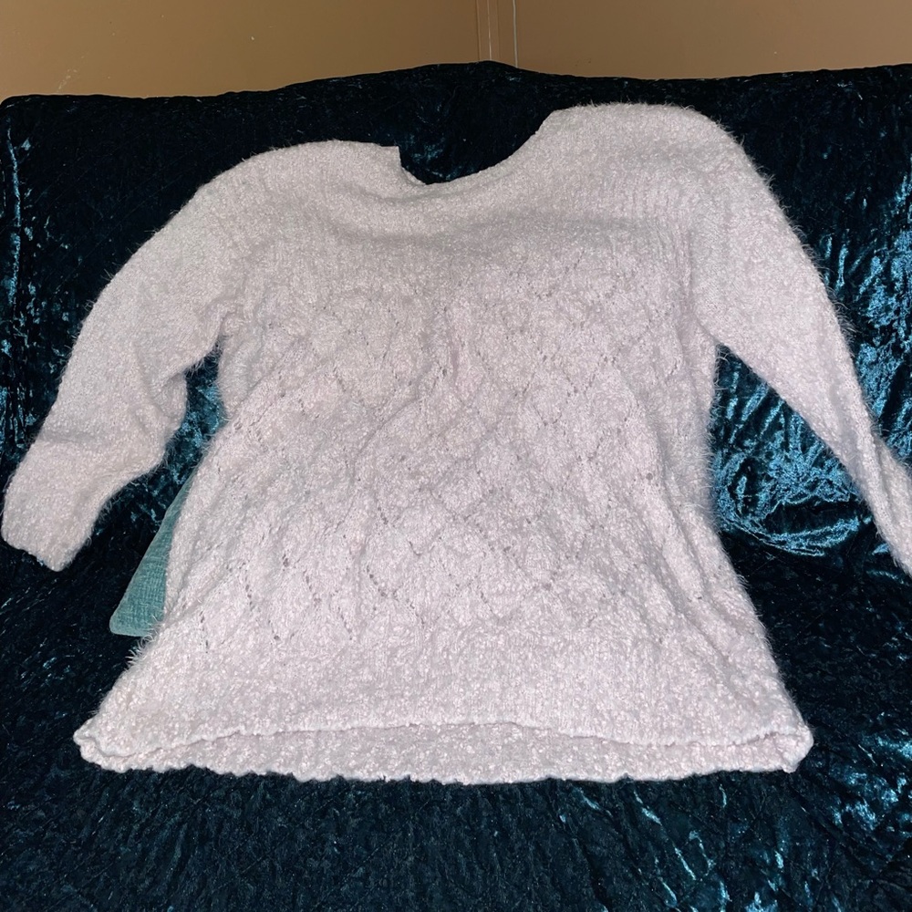 Joseph A. light pink fluffy sweater✨